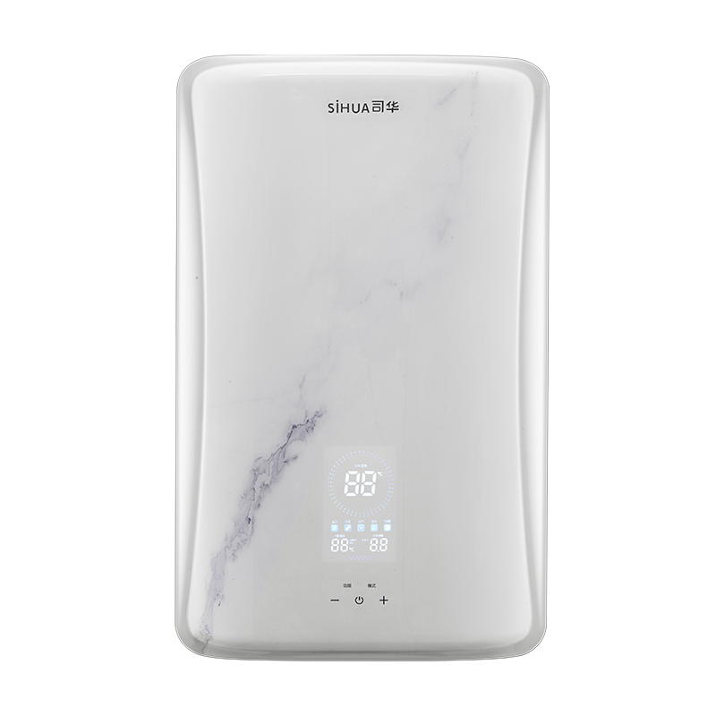司华（SIHUA）C949-25 双模速热电热水器 智能变频恒温 5500W 岩石白色